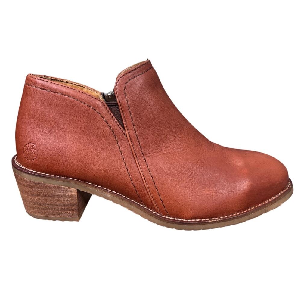 Xena Gravity Women’s Brown Leather Steel Toe Work Chelsea Boot Size US 9.5